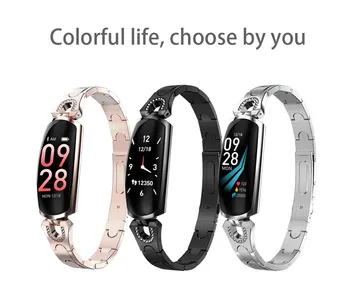 

AK16 Women Waterproof Smart Watch Bracelet Music Control Heart Rate Monitor Blood Pressure Fitness 19Mar21