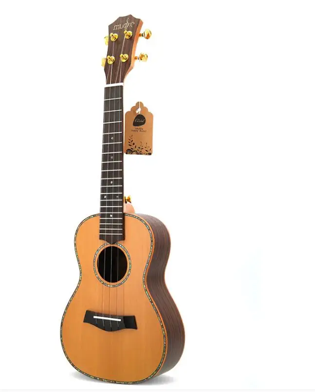 

23 inch ukulele small guitar rosewood red pine veneer beginner entry instrument free shipping