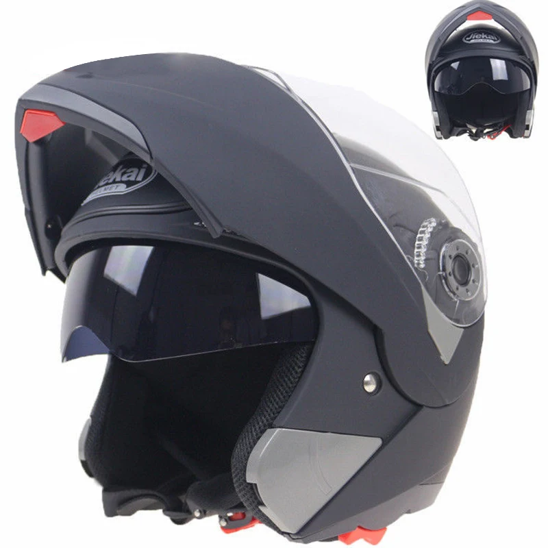 

Mayitr High Quality Motorcycle Helmets Dual Visor Modular Flip Up Helmet Racing Motocross Helmets DOT ECE Sticker M-XXL