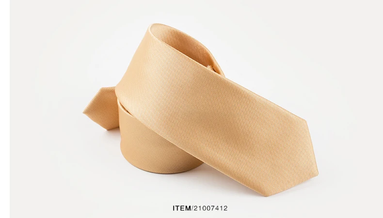 Mantieqingway 6 см брендовые галстуки для мужчин Свадебная вечеринка сплошной цвет узкий галстук черный галстук мужской строгий деловой Тонкий галстук Corbatas - Цвет: 12 Champagne
