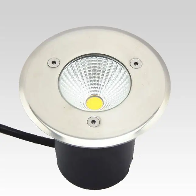 

7W COB LED Buried Lights Warm White Lighting AC85-265V Underground Lamp Ip68 Outdoor Path Floor Yard Spot Lamps free shipping