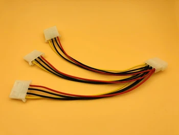 

High Quality 4Pin Molex Male to 3 port Molex IDE Female Power 4Pin IDE Power Cables Supply Splitter Adapter Cable for BTC Mining