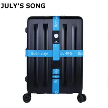 JULY'S SONG Detachable Luggage Strap Polyester Cross Belt Bag Strap For Travel Two Models Useful Travel Accessories