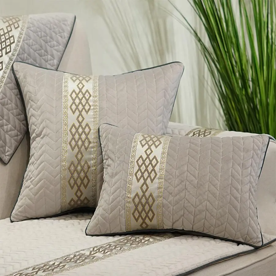 

Comfortable pillow/almofadas case,european design seat back cushion cover 45 50 60,grey brown blue decorative throw pillow case