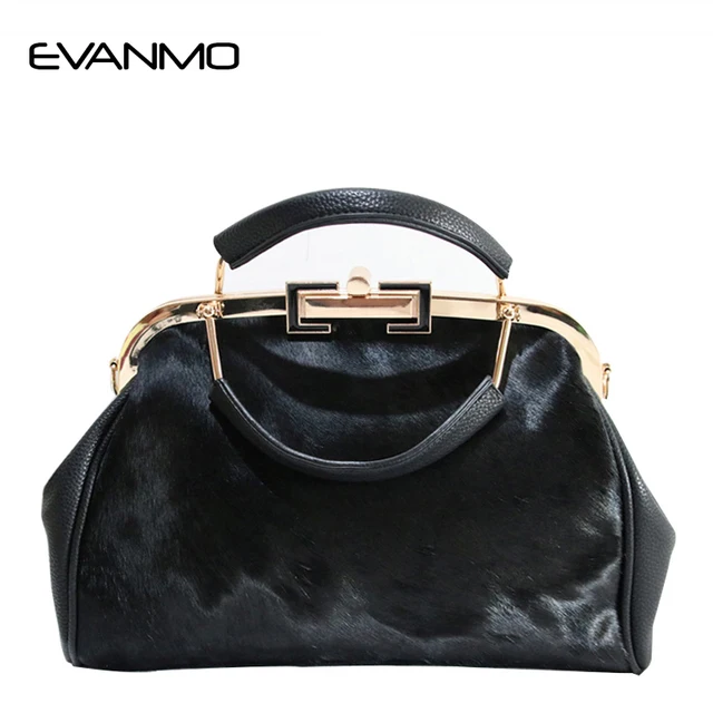 Winter New Arrival Real Fur Bags Made By Whole Pieces Horse Winter New Arrival Real Fur Bags Made By Whole Pieces Horse Women Luxury Handbags High
