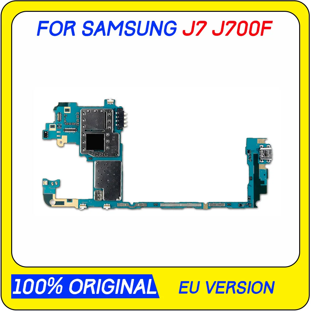 Оригинальная разблокированная материнская плата для Samsung Galaxy J7 J700F с полным