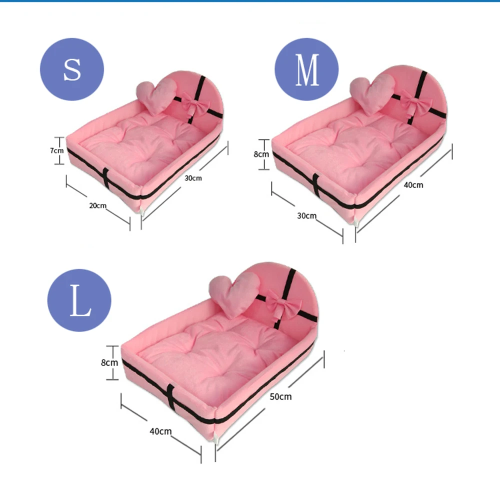 Милая плюшевая подушка для домашних животных, собачий домик, гнездо с матрасом, теплый Маленький Средний для собак, съемный матрас для питомцев, кошек, кроватей, собак, щенков, питомников