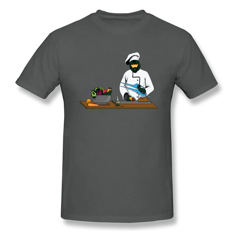 Master Chief or Chef Pure Cotton Men Short Sleeve Tops Tees Normal Summer T-shirts Summer Sweatshirts Latest O-Neck Master Chief or Chef carbon
