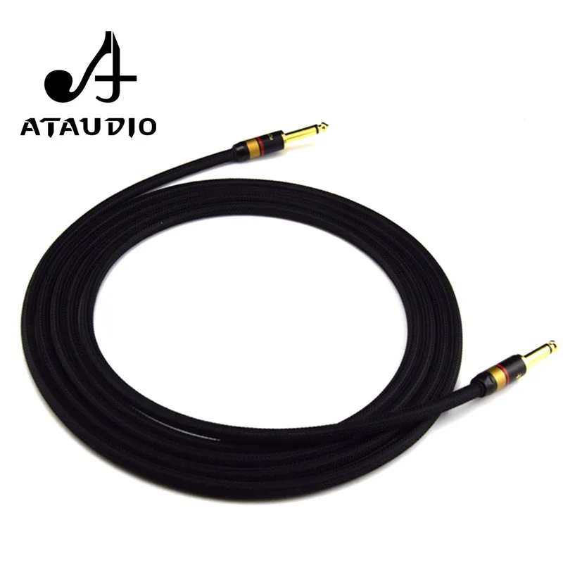 Кабель ATAUDIO HIFI MONO 6 5 мм 4N OFC 1/4 &quotJack 35 кабель Папа папа|6.5mm cable|male cablecable male |