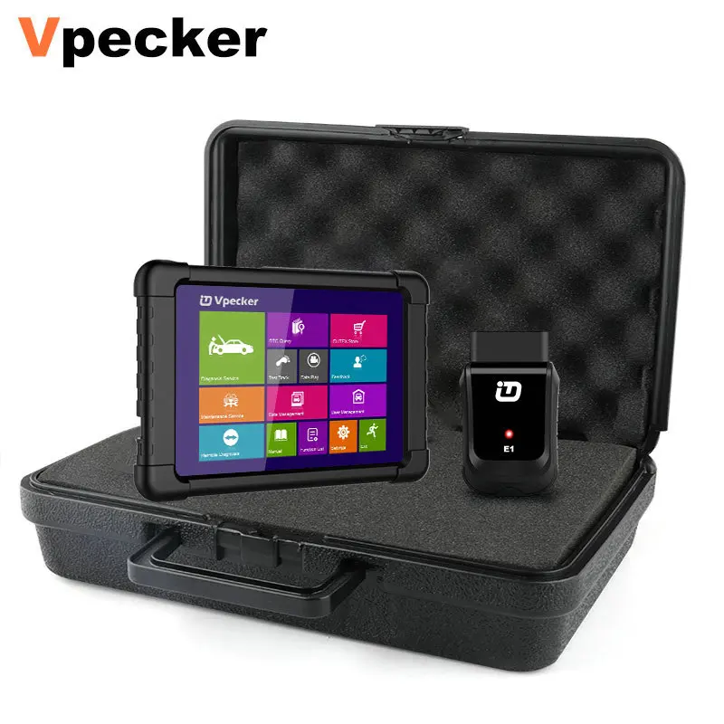 VPECKER E1 Wifi полная система OBD2 автоматический сканер TPMS ABS SAS подушка безопасности EPB сброс масла многоязычный ODB2 диагностический инструмент Бесплатное обновление