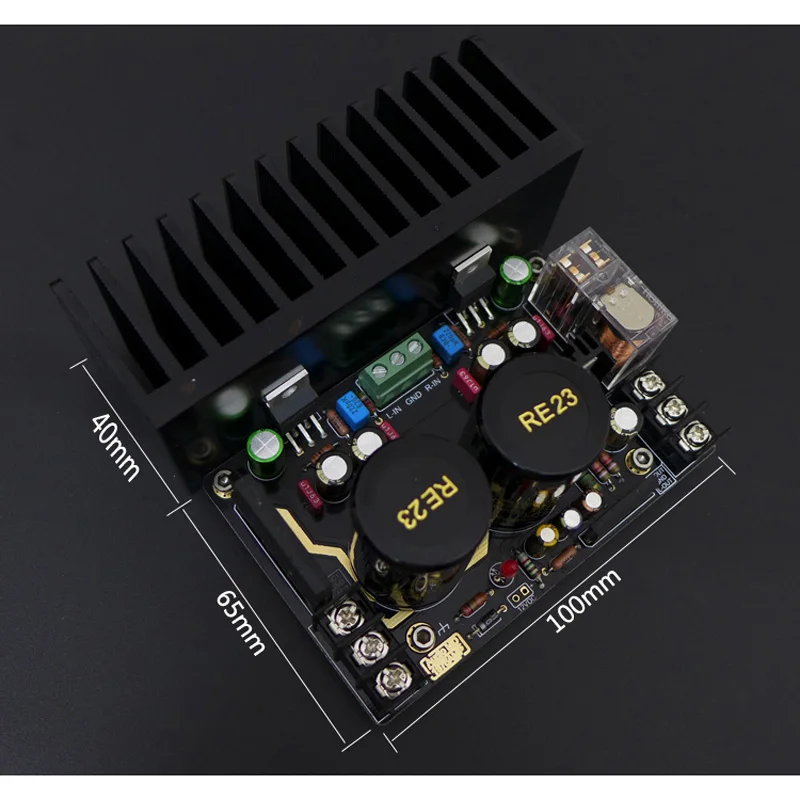 Цифровой усилитель аудио Плата LM1875 Amp 35V 6800 мкФ конденсатор в комплекте с низким
