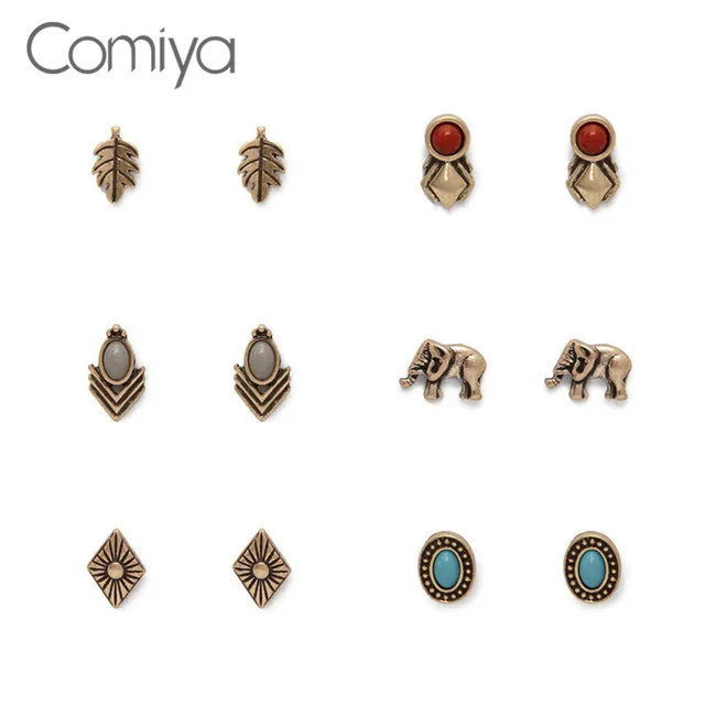 Comiya New Personality Stud Earring Set Zinc Alloy Jewelry Online Comiya New Personality Stud Earring Set Zinc Alloy Jewelry Online Ping Indian Earrings For Women Oorbellen