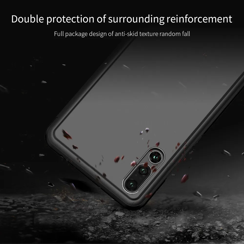 Кожаный зеркальный флип чехол для телефона Huawei P20 Pro P9 P10 Plus с глянцевым покрытием