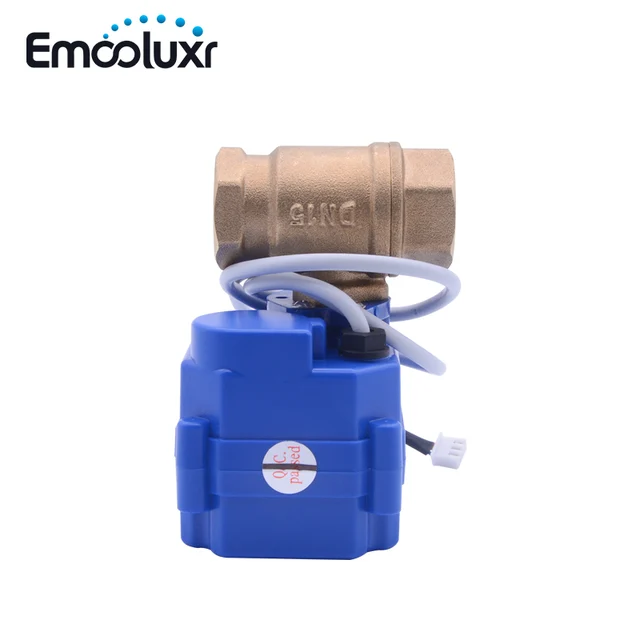 CR03 Electronic Motorized Valve BSP Brass Faucet DN15 DN20 DN25 for Water Leakage Alarm System WLD-805,WLD-806(CWX-15Q) 1