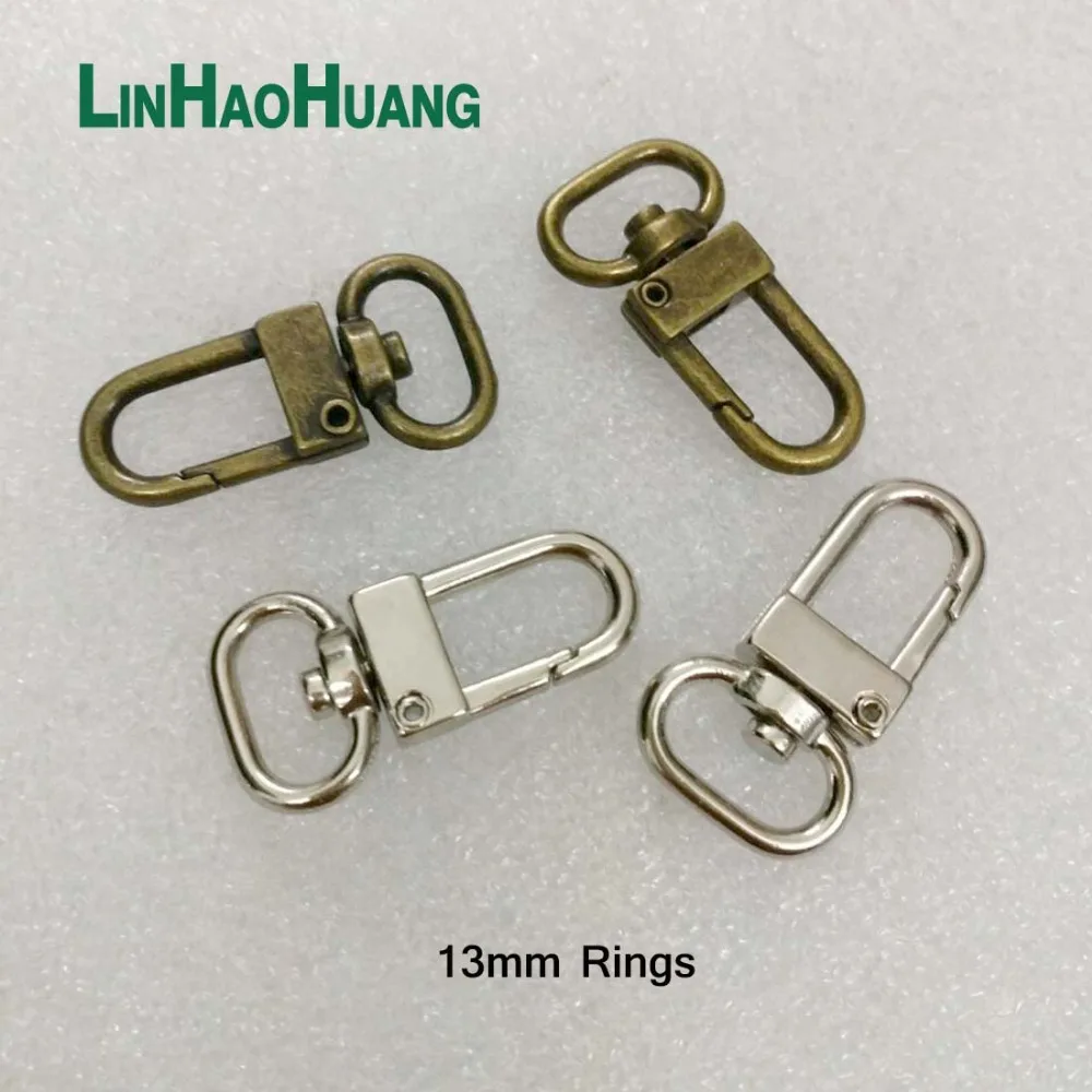 Wholesale 50pcs Small Silver/antique Brass Alloy Swivel Clasps Snap Key