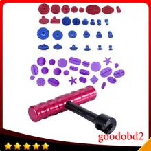 Автомобильный PDR инструмент 52 шт. Клеевые стержни для вытягивания вмятин+ 1 шт. Т-бар вмятин подъемник для автомобиля, без краски вмятин набор инструментов для удаления вмятин инструменты клей Съемник