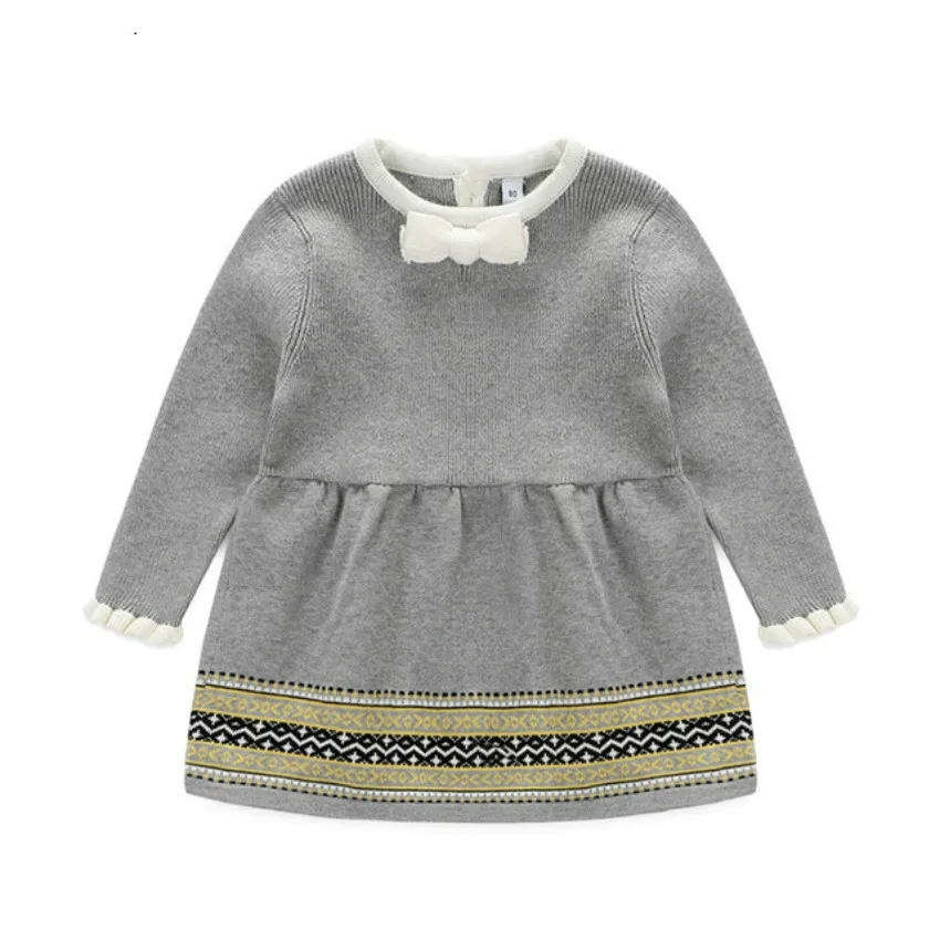 Newborn Baby Girls Sweater Princess Dress Infant Knit Dress Little Girl