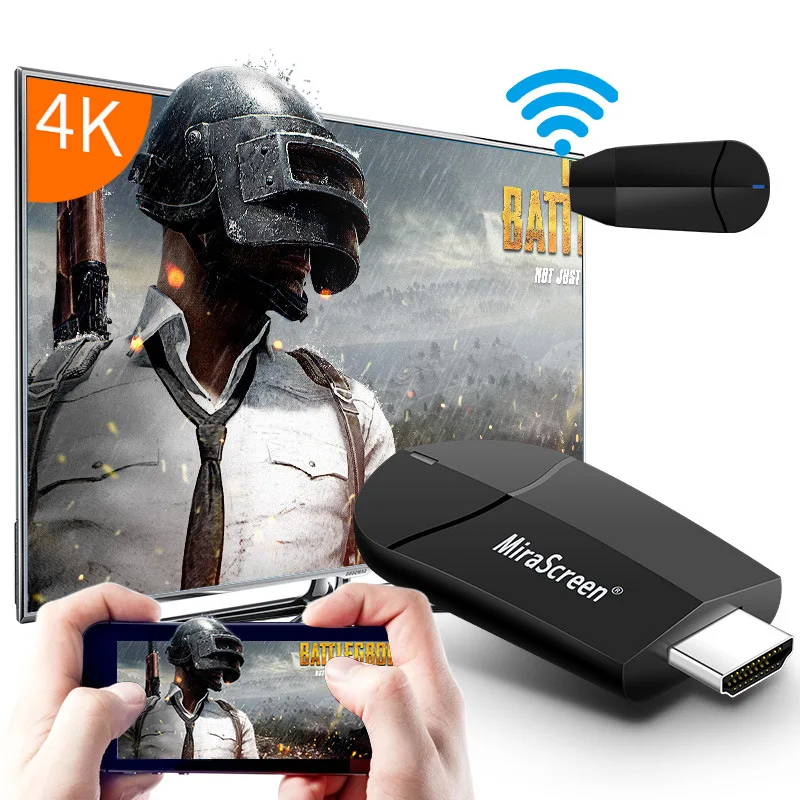 Miracast 4K Tv палка для мобильных игр Pubg HDMI беспроводной DLNA AirPlay зеркало Wifi Дисплей ключ приемник для IOS Android