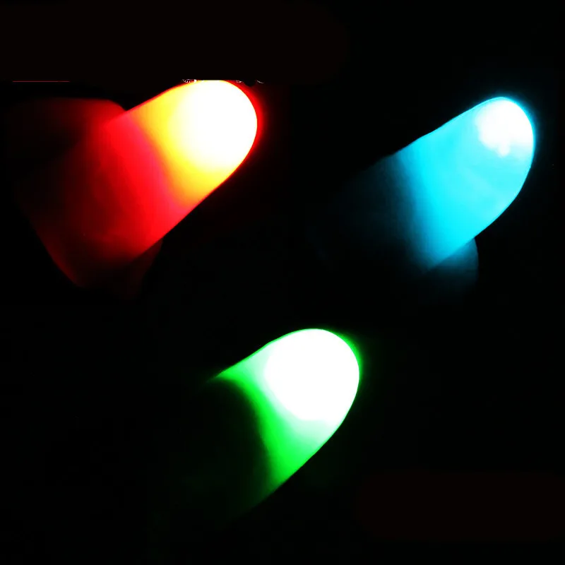 1 пара Новинка светящийся Thumb свет фокус реквизит свечение танцы крупным планом этап супер яркий подарок Хэллоуин для детей световой игрушки