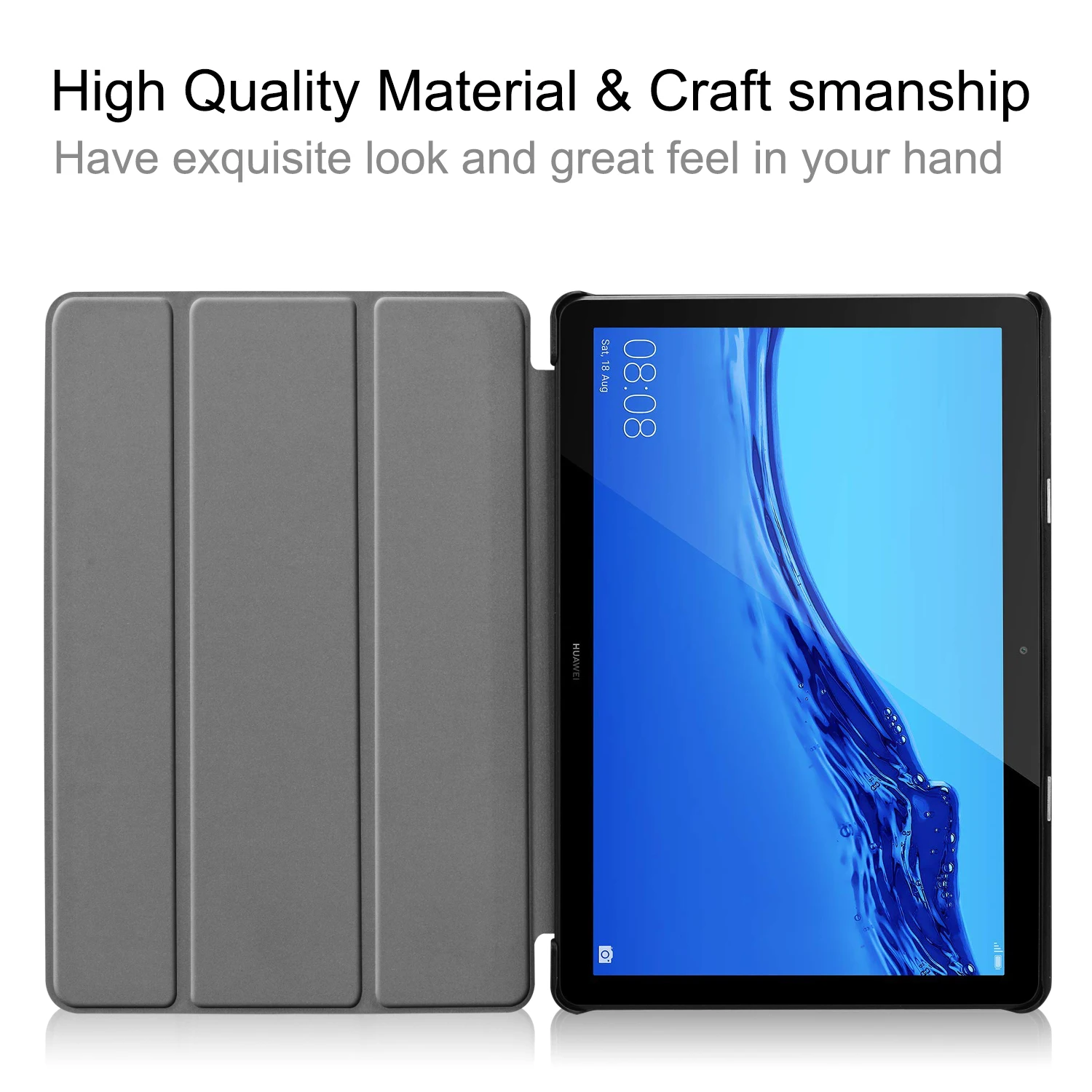 Чехол для Huawei MediaPad T5 10 дюймов флип чехол из искусственной кожи с диагональю 1