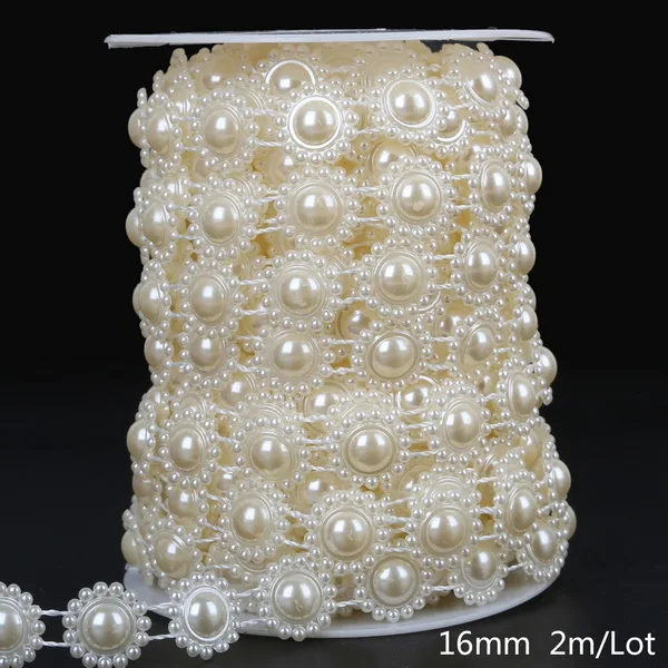 Ivory Pearl Bead Chain for DIY Decorations & Crafts