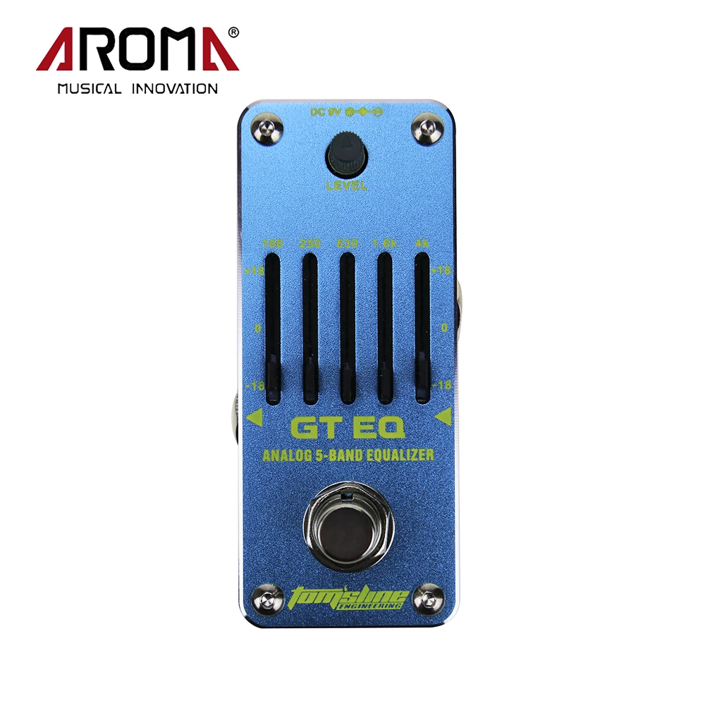 AROMA AEG 3 5 Band Equalizer GT EQ Analog Electric Guitar Effect Pedal Mini Single Effectin