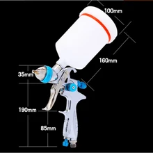 Воздушный Распылитель высокой распылитель HVLP автомобильный распылитель воздушная щетка инструмент для краски из сплава Профессиональный Пневматический 1,4 мм nozlle с чашкой 600 мл