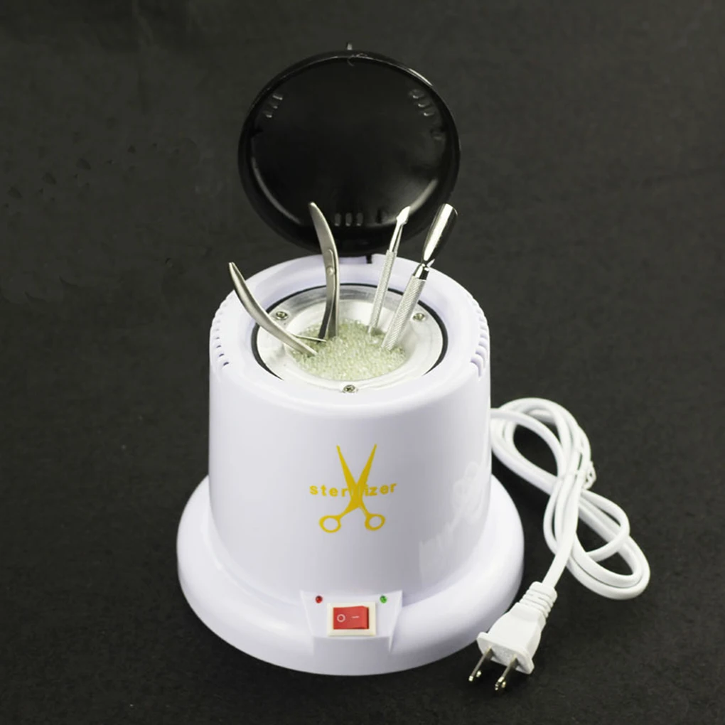 

High Temperature Manicure Disinfection Cup Nail Equipment Machine Disinfection Sterilizer Box Tools with Cleanse Beads
