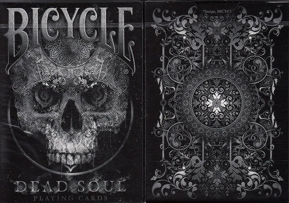1 Deck Bicycle Dead Soul Playing Cards Magic Tricks Black Colors Standard Poker Magic Card Magic Props for Professional Magician