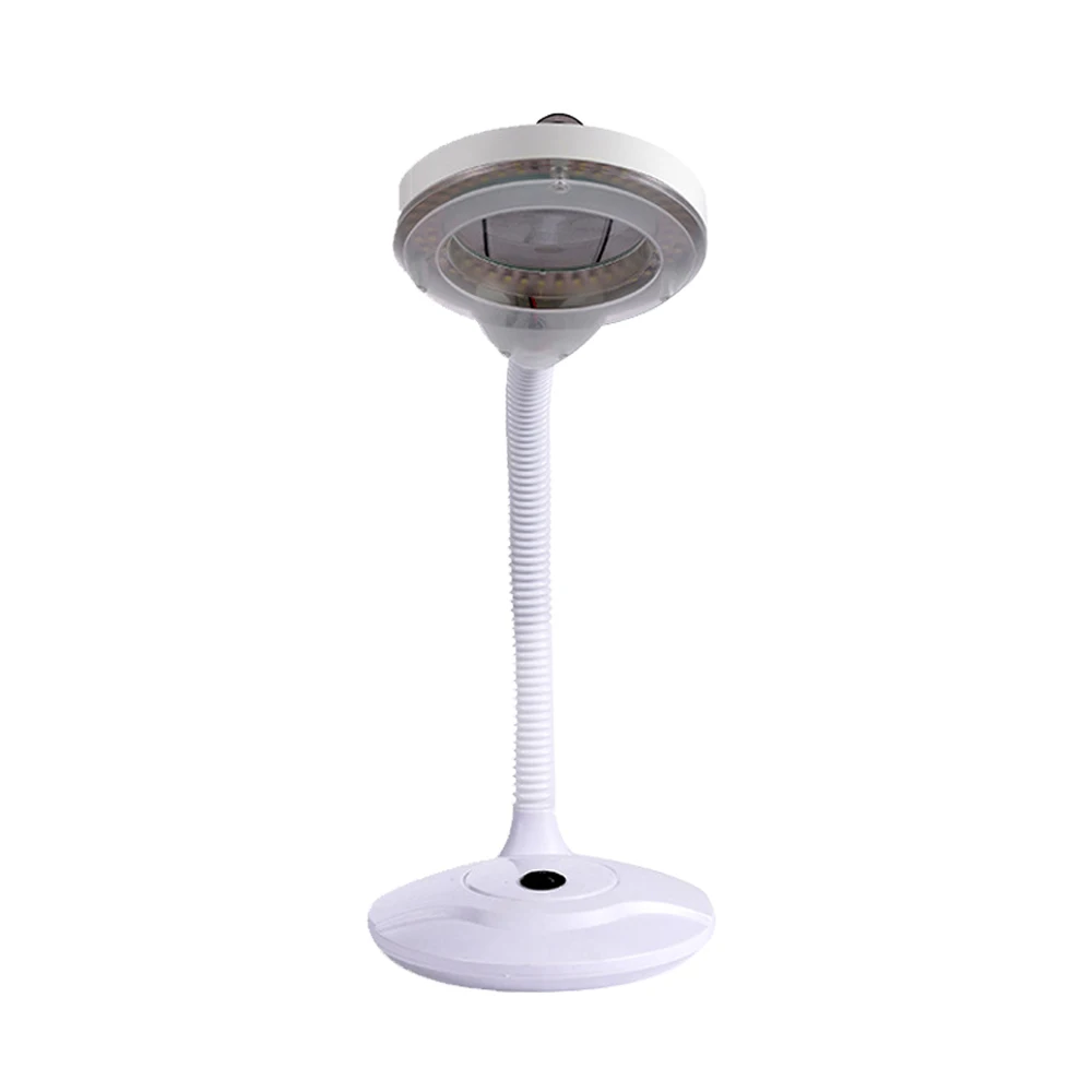 Super Bright LED Magnifying Lamp Adjustable 3X 5X Glass Cold Light Magnifier Foldable Design for Nail Art Tatoo Beauty Arts Tool