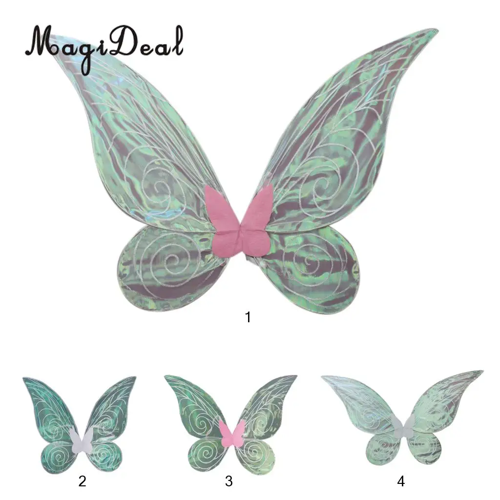 MagiDeal, новинка, для взрослых/детей, блестящий, меняющий цвет, Бабочка, ангел, крыло феи, нарядный праздничный костюм, детский подарок