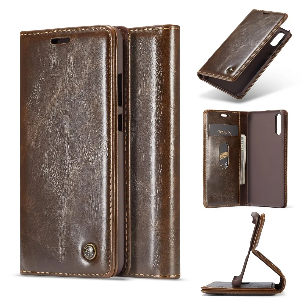 

Caseme Luxury Flip Leather Cover for Huawei P20 Retro Wallet Phone case for Huawei P20 Pro Magnetic Stand Wallet Card Slots Capa