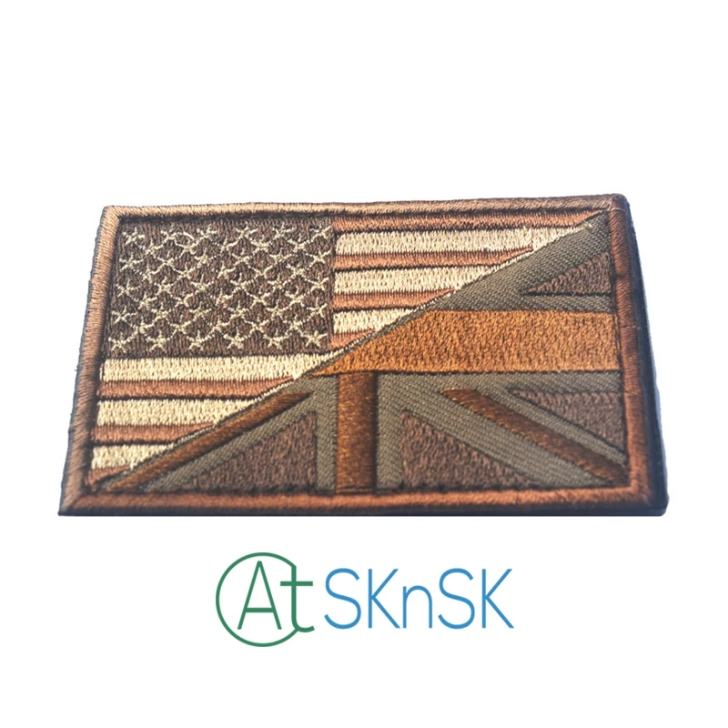 Wholesale Nation Country Embroidered Flag Patches Clothing Bag Jacket