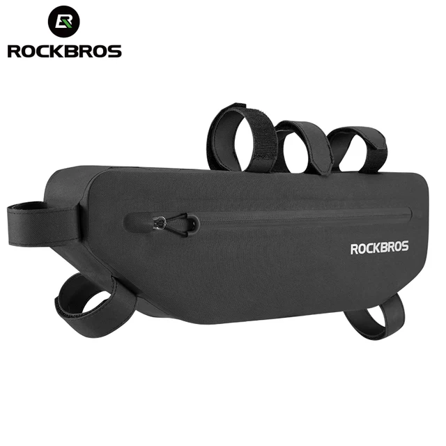 US $12.60 ROCKBROS Bicycle Bag Cycling Triangle Saddle Frame Pouch Bags Rode MTB Waterproof Top Tube Front Fr