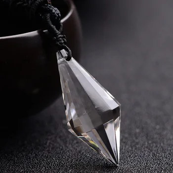 

Natural white crystal pendant energy stone necklace Star series vast star sea six - pointed star Sweater chain wholesale