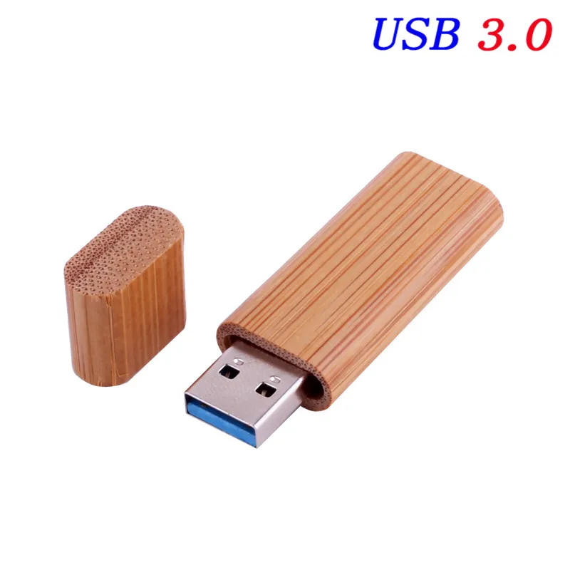 POWERONE USB 3,0 деревянный бамбуковый USB флеш-накопитель ручка драйвер деревянные чипы Флешка 4 ГБ 8 ГБ 16 ГБ 32 ГБ 64 Гб USB креативный персональный логотип - Цвет: Carbonized bamboo