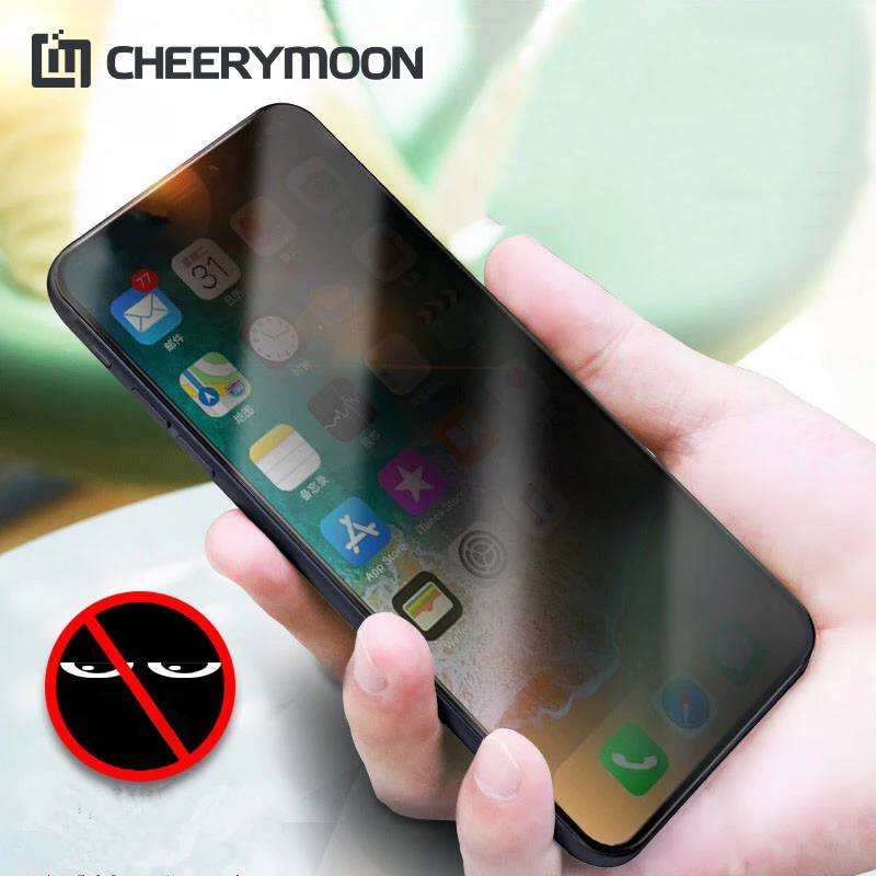 CHEERYMOON 3D полное покрытие против подсматривания Стекло для Apple IPhone X 9 7 8 6 S плюс Secret