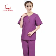 New hand washing clothes brush hand clothing women's split suit isolation clothes short sleeve beauty clothes split hand split foot malformation