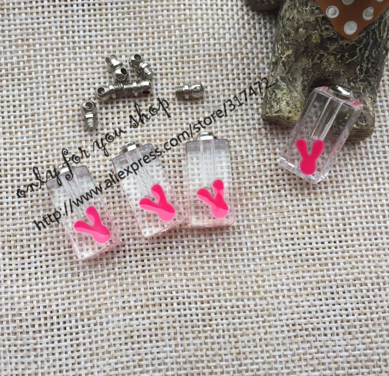20 шт. светящиеся стеклянные подвески в виде кролика|pendant glow in dark|pendant glowessential oil pendant
