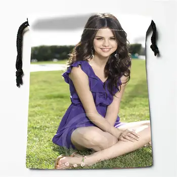 

J&w113 New selena gomez &i Custom Printed receive Bag Compression Type drawstring bags size 18X22cm W725&113xDW