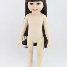 18 дюймов голые куклы, игрушки для девочек, для детей, реалистичные детские куклы принцессы, детские подарки, куклы для душа, развивающие игрушки