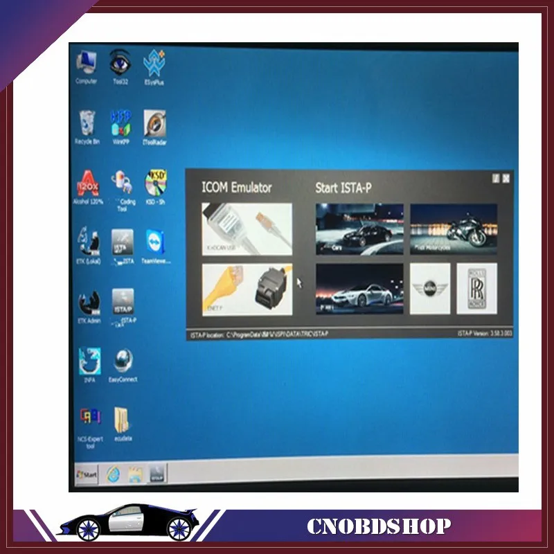 07 последняя версия ICOM A2 ISTA 4.18.12 ISTA-P 3.66,1 программное обеспечение HDD Win7 платформа с опытным и e-sys Авто диагностический инструмент