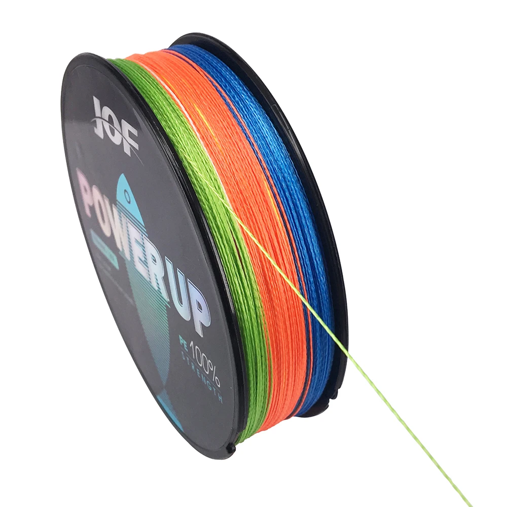 JOF POWER UP 4 плетеная леска 150 м прядь прочная гладкая PE спиральная технология 12 15 20 30