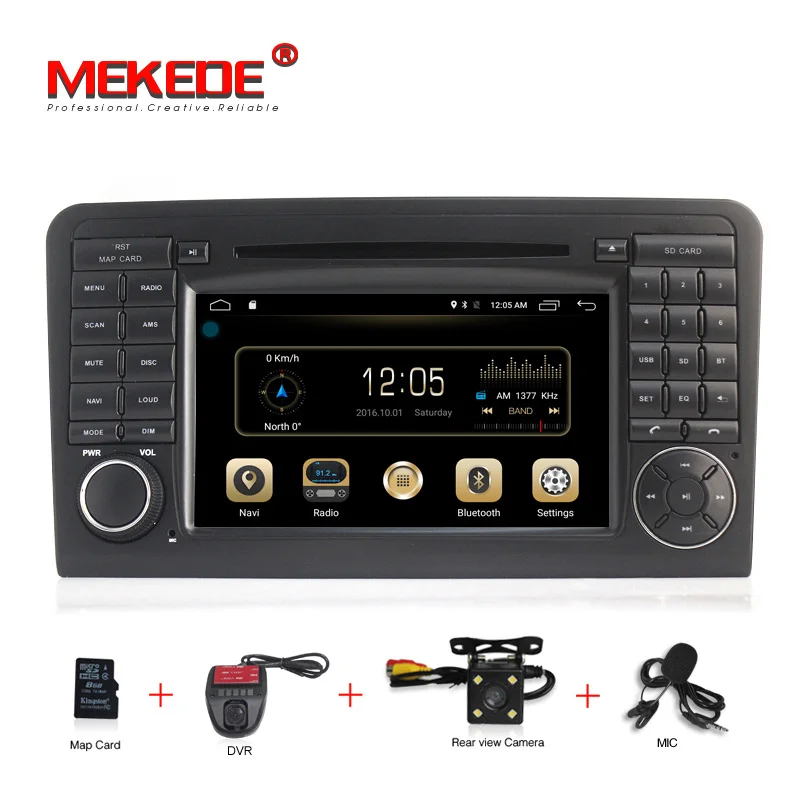 

HD Android 7.1 CAR DVD player For Mercedes Benz GL ML CLASS W164 ML350 ML500 X164 GL320 car GPS stereo radio RAM 2G ROM 16G