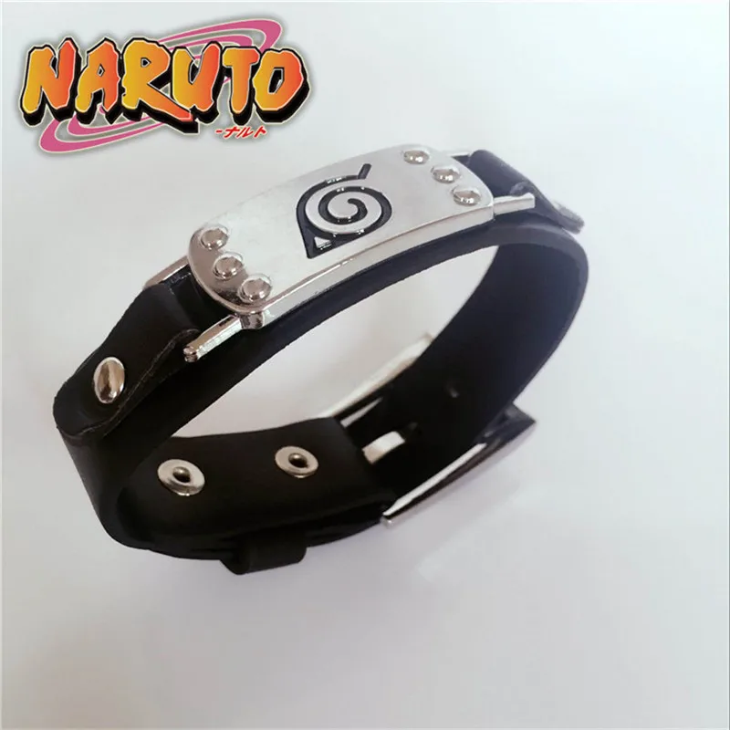 

Hot Anime Naruto Logo Bracelet Leather Bracelets Bangles Alloy Bracelet Jewelry Cosplay Unisex Cosplay Accessories Bangles