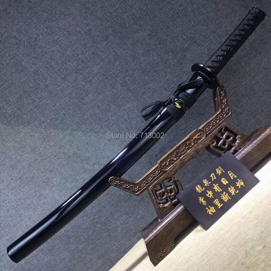 Ручная работа японский самурайский острый меч катана меч высокий клинок из марганцевой стали Полный Тан Wakizashi