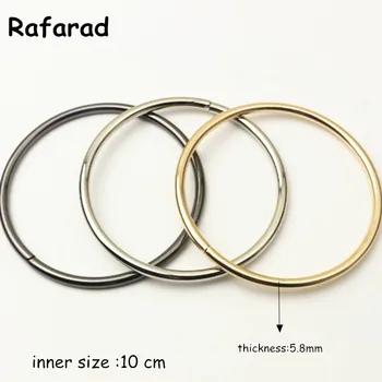 

Size 10 CM Asas De Bolso Online Shop China O Shape Rings 10 pieces Metal Purse Frame Bag Handle Obag Hanger DIY Metal Handles