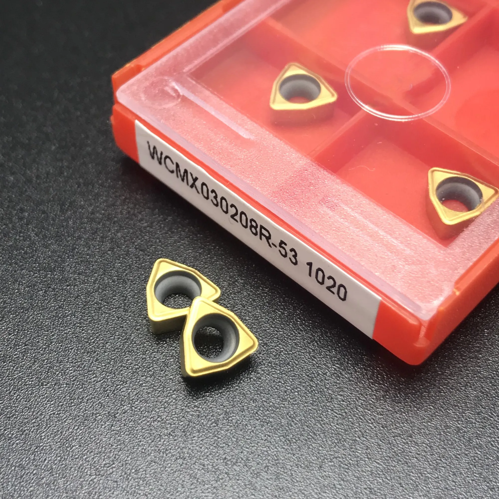 

10PCS WCMX030208R 53 1020 high precision triangular carbide tool metal turning tool CNC machine tool parts lathe milling tool