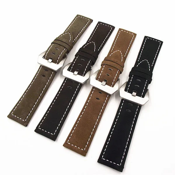 Wholesale 10PCS / lot 18MM 20MM 22MM 24MM PU leather sand leather Imitation leather Watch band ...