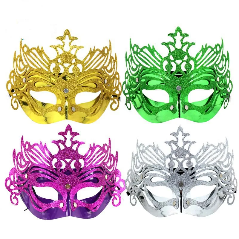 Вечерние женские маски на Хэллоуин, очаровательный сварочный шар, маска-корона, маскарадная Золотая кружевная маска, Рождественские сексуальные вечерние украшения